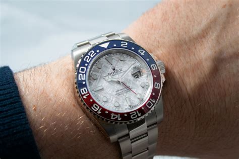 meteorite dial rolex for sale|rolex pepsi white gold price.